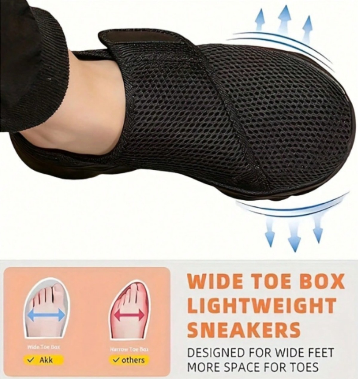 Men Shoes Velcro - Новые мужские дышащие сетчатые кроссовки для