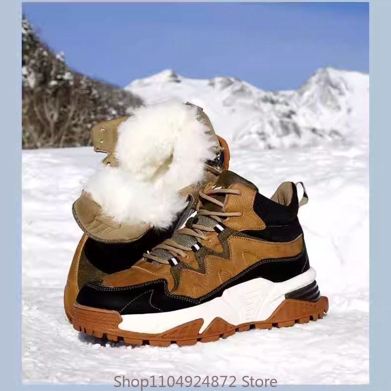 Men'S Shoes Daily Use - Зимняя теплая шерстяная хлопковая обувь, мужские