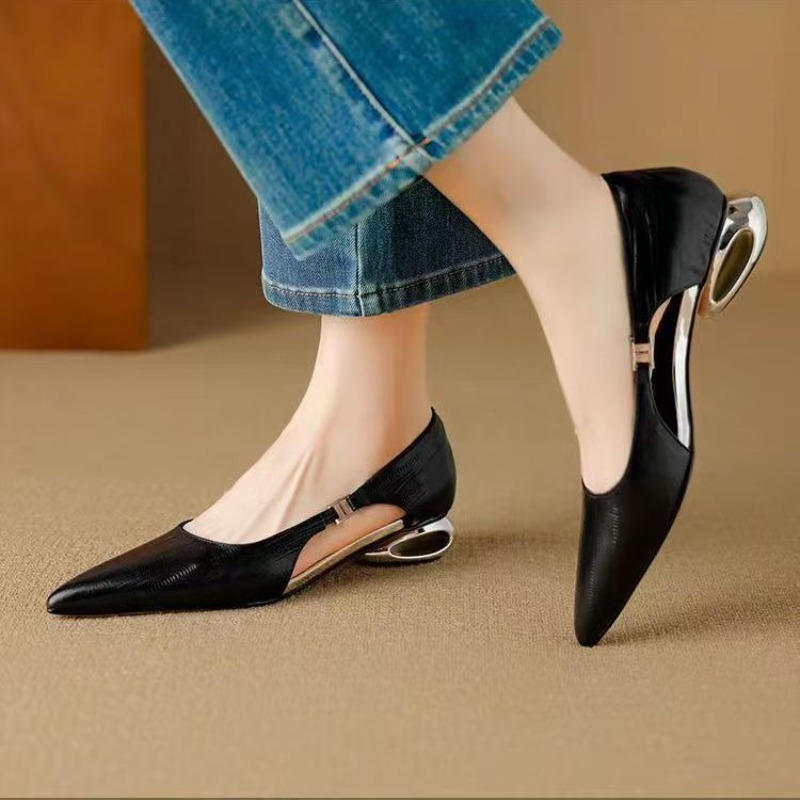 Dress Shoe Pointed - Новые летние классические однотонные женские туфли
