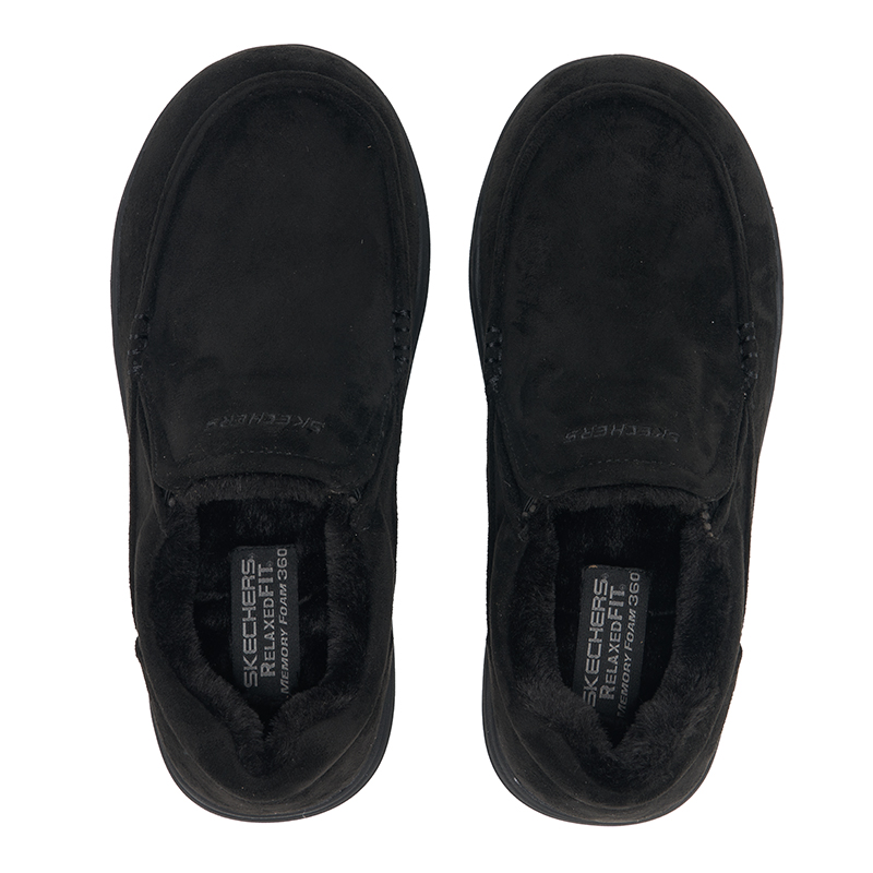 Men'S Shoes New Balance - Мужские зимние лоферы Skechers 66445‑BLK с