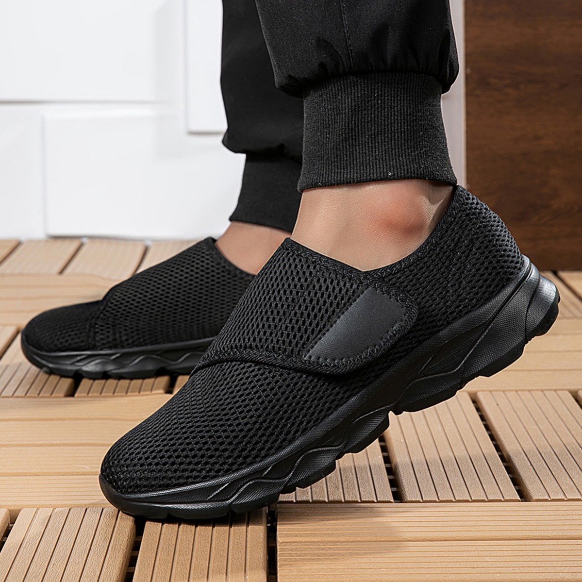 Новые мужские дышащие сетчатые – обзор и цена Men Shoes Velcro
