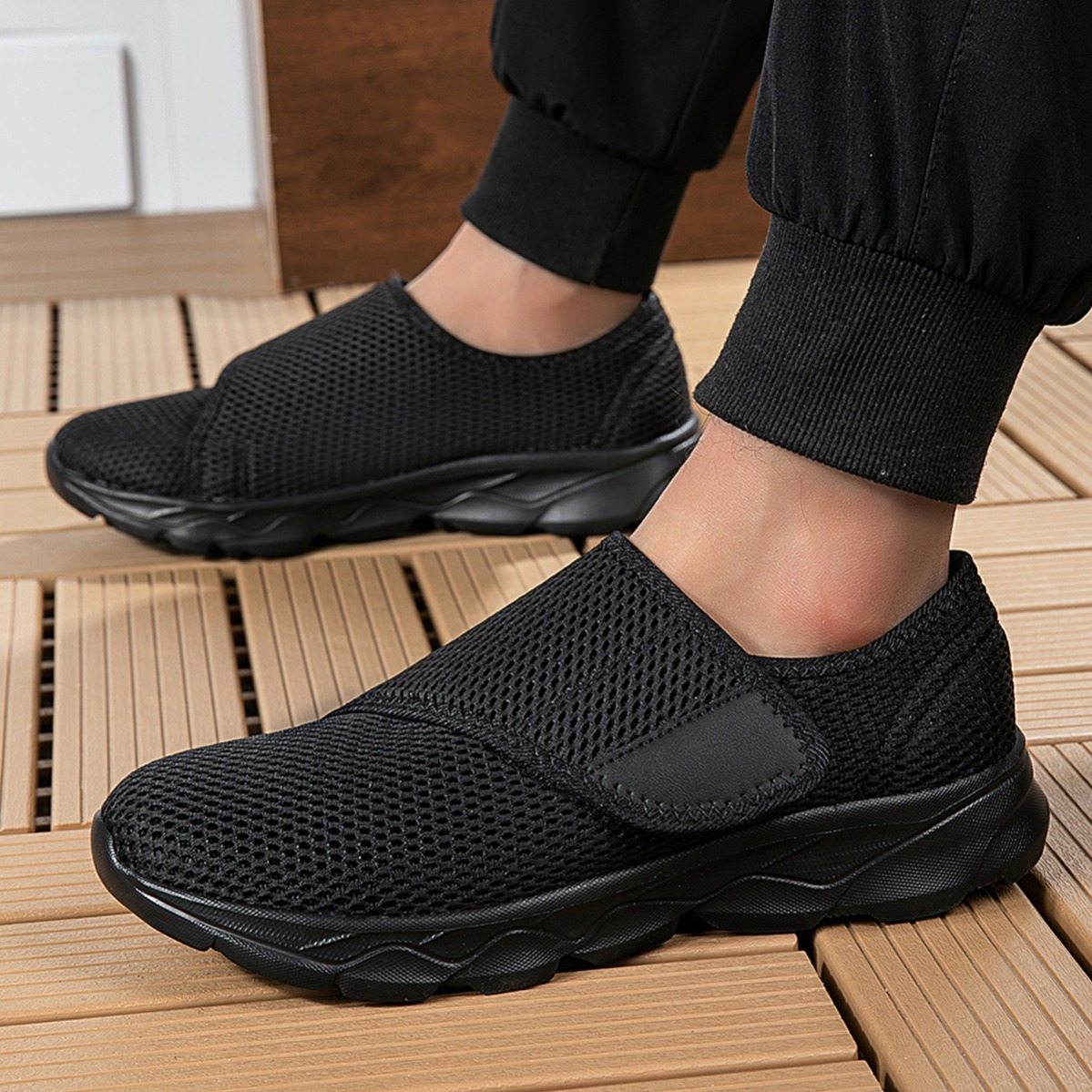 Новые мужские дышащие сетчатые – обзор и цена Men Shoes Velcro