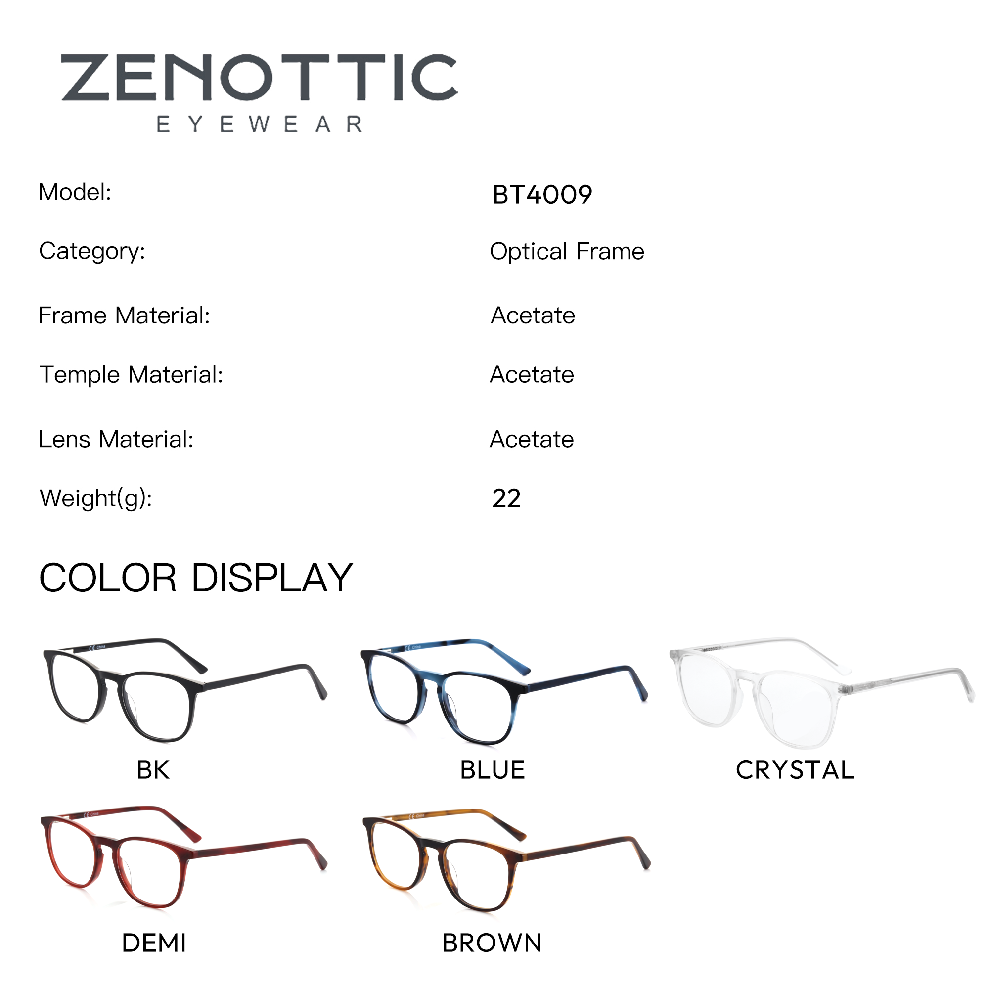 ZENOTTIC ацетатные прозрачные  – обзор и цена Men Shoes Zegna