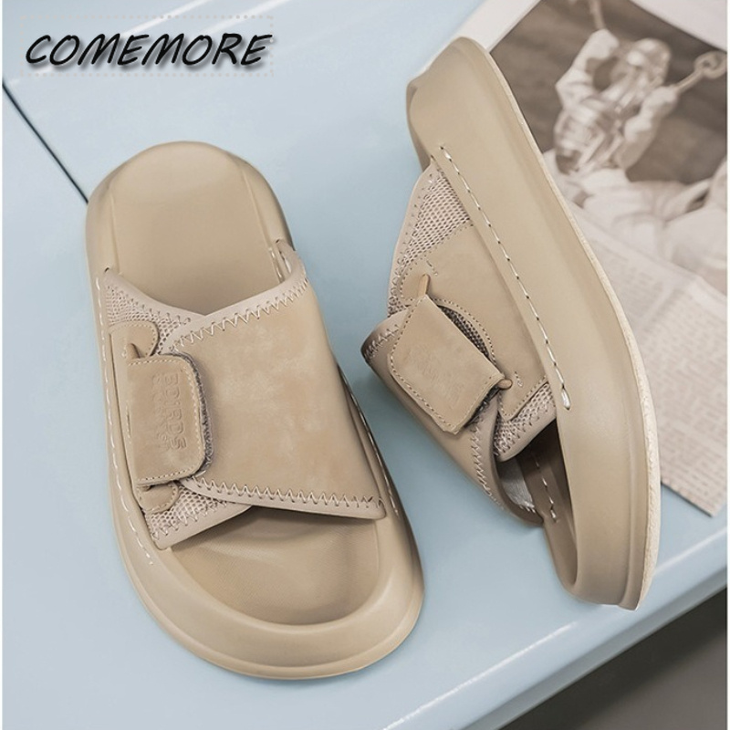 Мужские толстоподошвенные тапо – обзор и цена Men Shoes Velcro