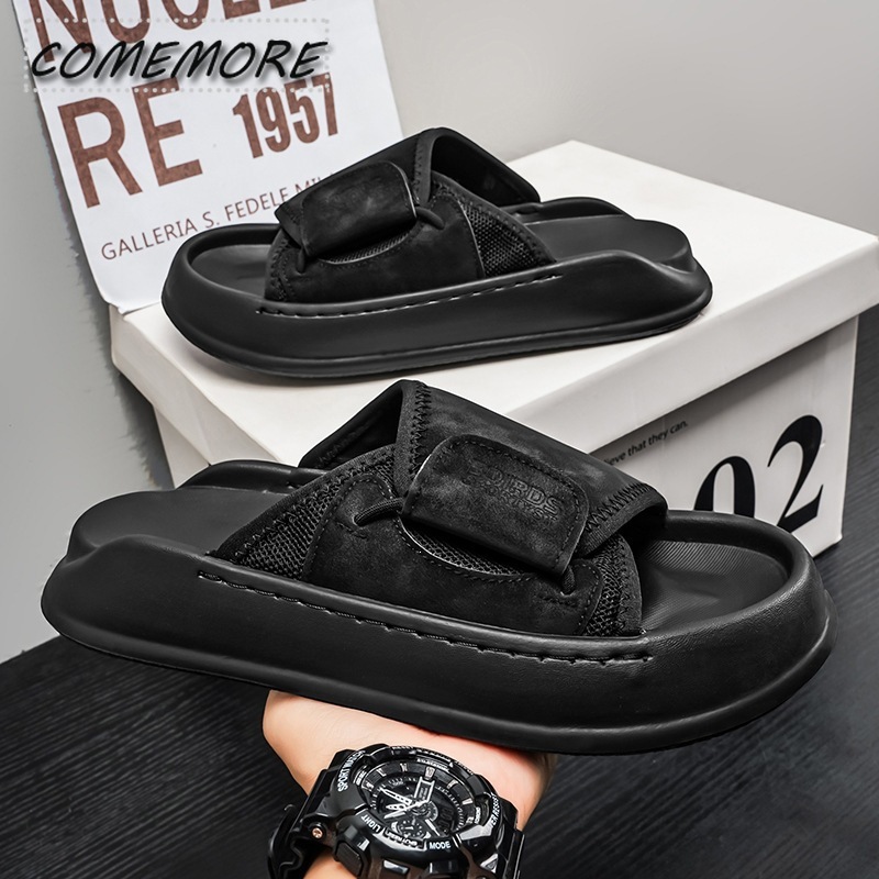 Мужские толстоподошвенные тапо – обзор и цена Men Shoes Velcro