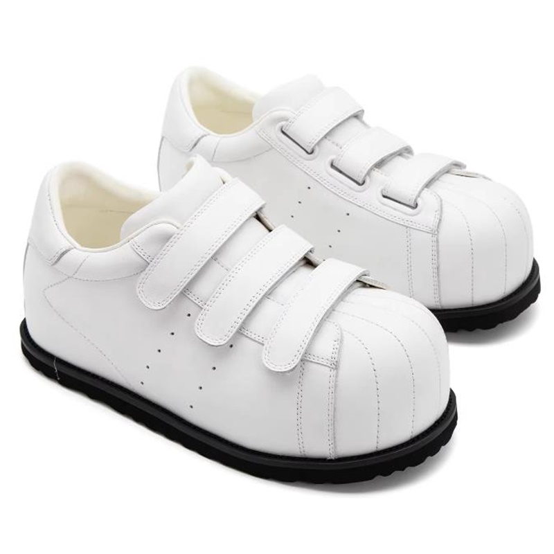 Мужские кожаные кеды с закрыты – обзор и цена Men Shoes Velcro