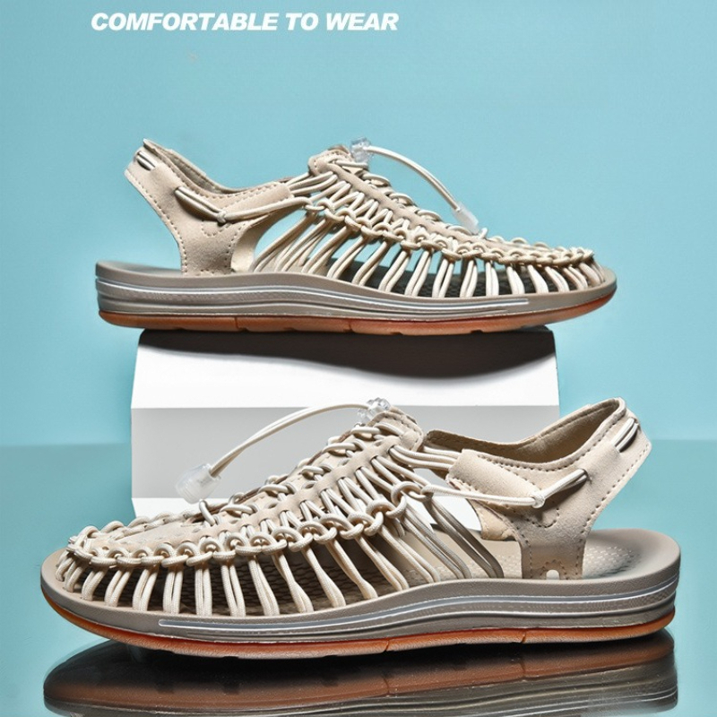 Удобные легкие тканые сандалии – обзор и цена Men Shoes Essentials