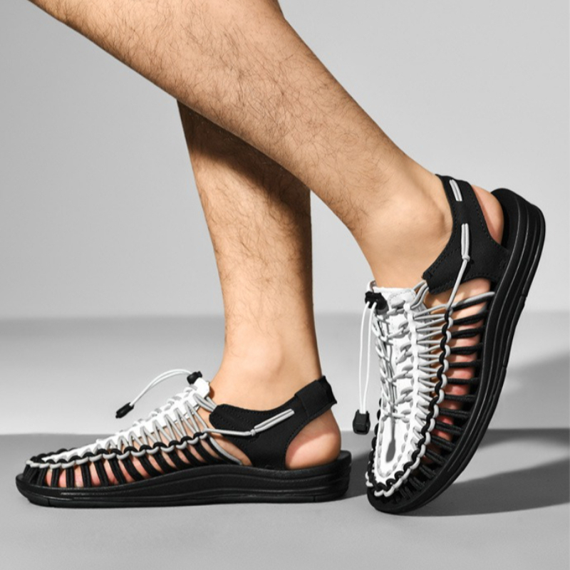 Удобные легкие тканые сандалии – обзор и цена Men Shoes Essentials
