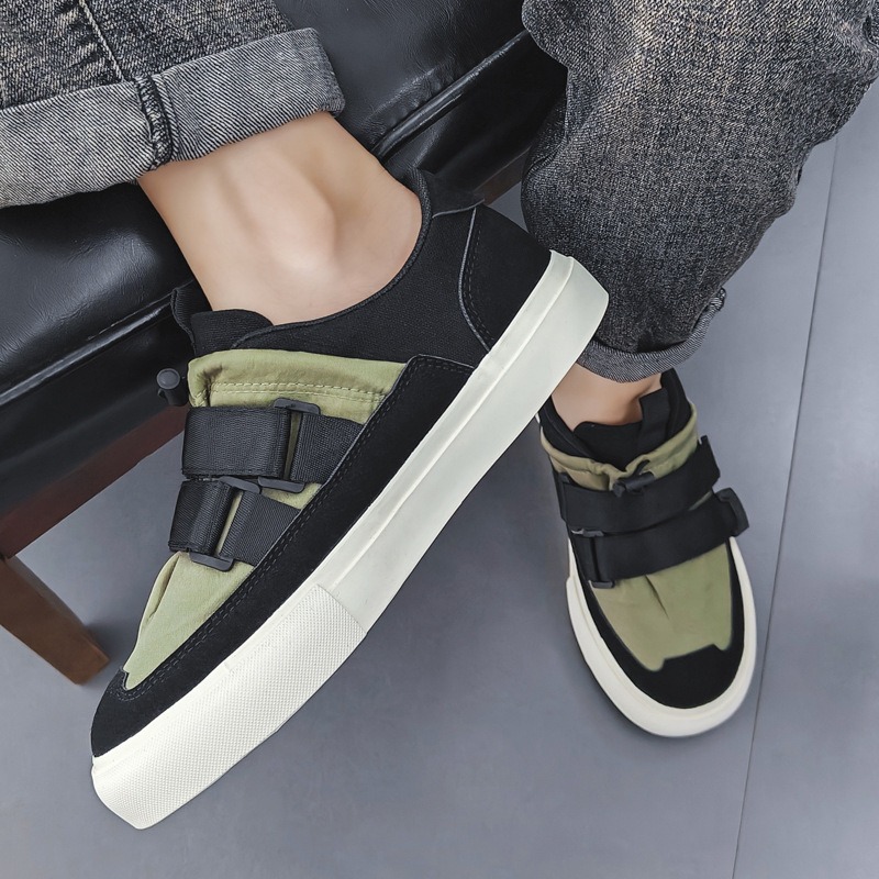 Мужская классическая парусинов – обзор и цена Men Shoes Velcro