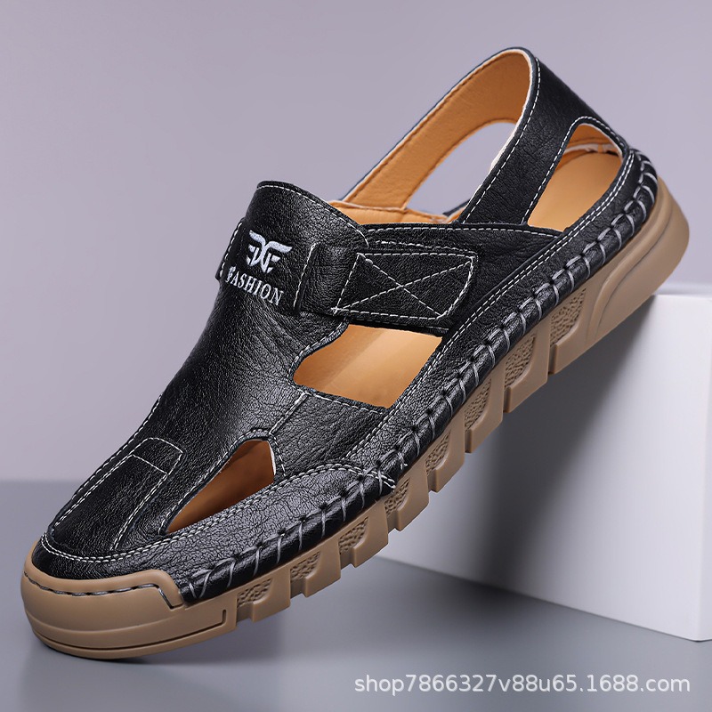Мужские летние сандалии с перф – обзор и цена Men Shoes Velcro