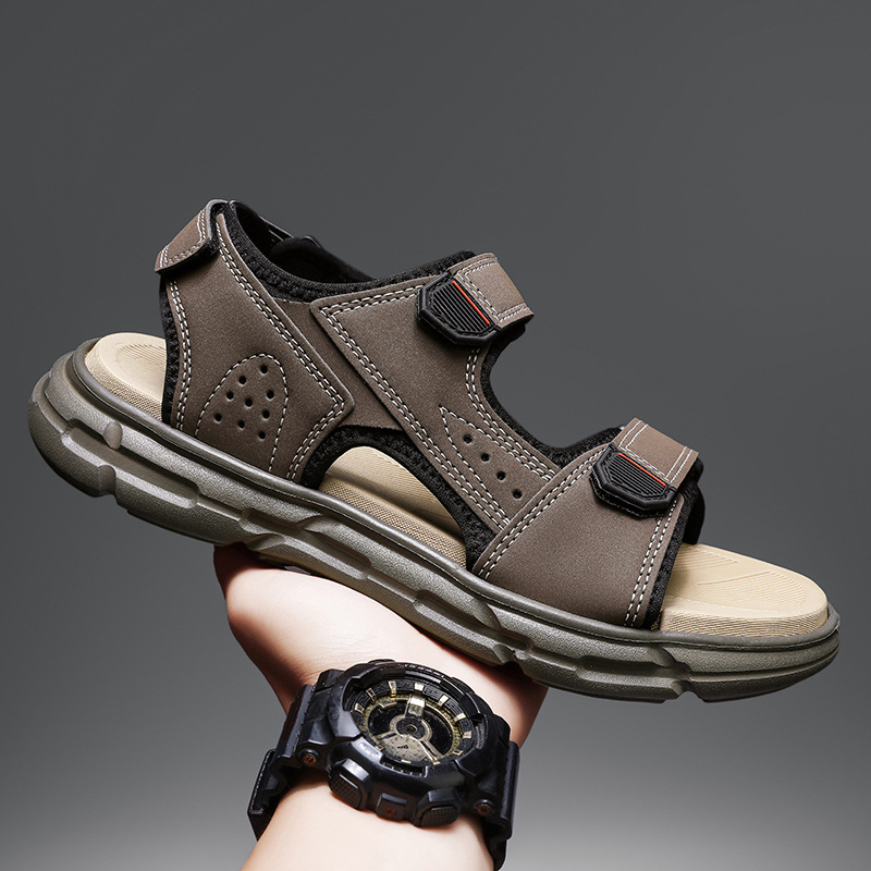 Мужские летние уличные сандали – обзор и цена Men Shoes Velcro