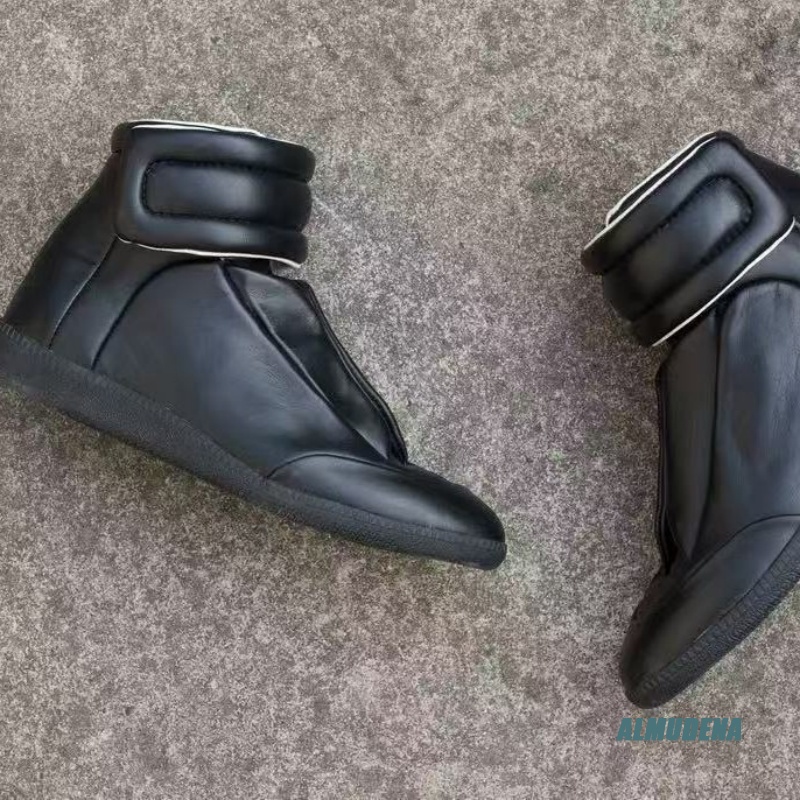 Черные однотонные мужские повс – обзор и цена Men Shoes Velcro